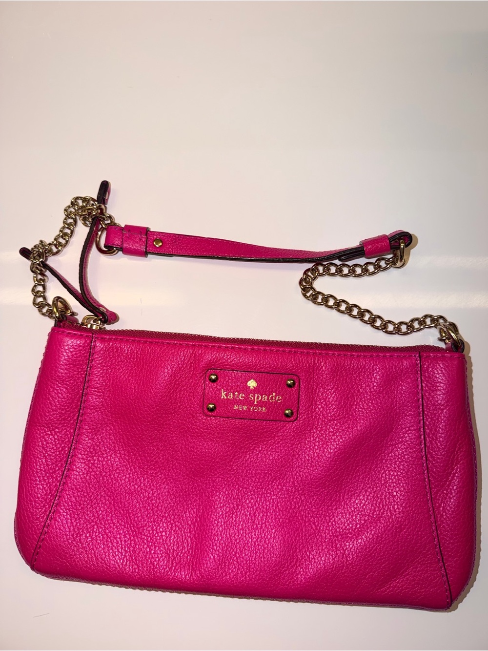 Kate Spade Berkshire Road Adela Leather Shoulder
Bag - Modern Magenta